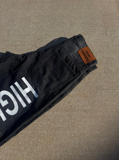 HIGH FASHION BLACK DENIM